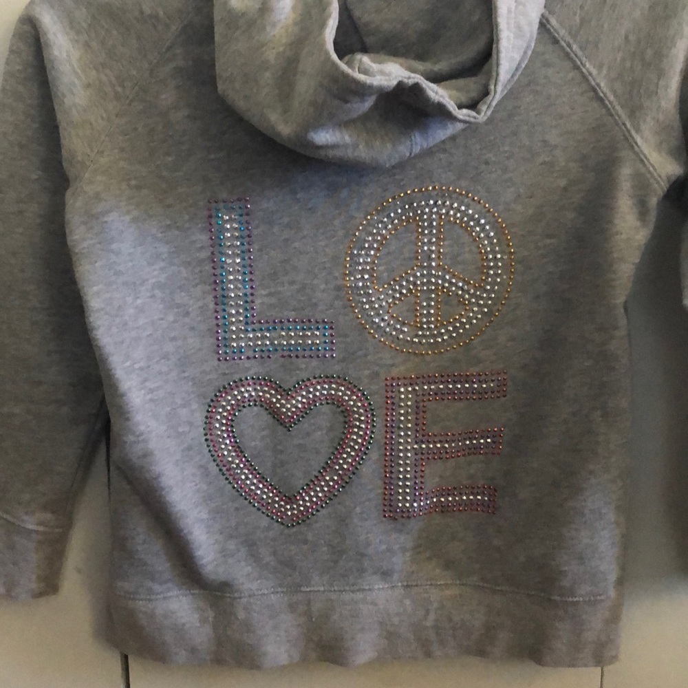 Gray “LOVE” hoodie